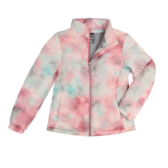 *ZeroXPosur Jacket 3 in 1 System 14/16 Hooded Pink Gray All Season Water Resist - Picture 2 of 12